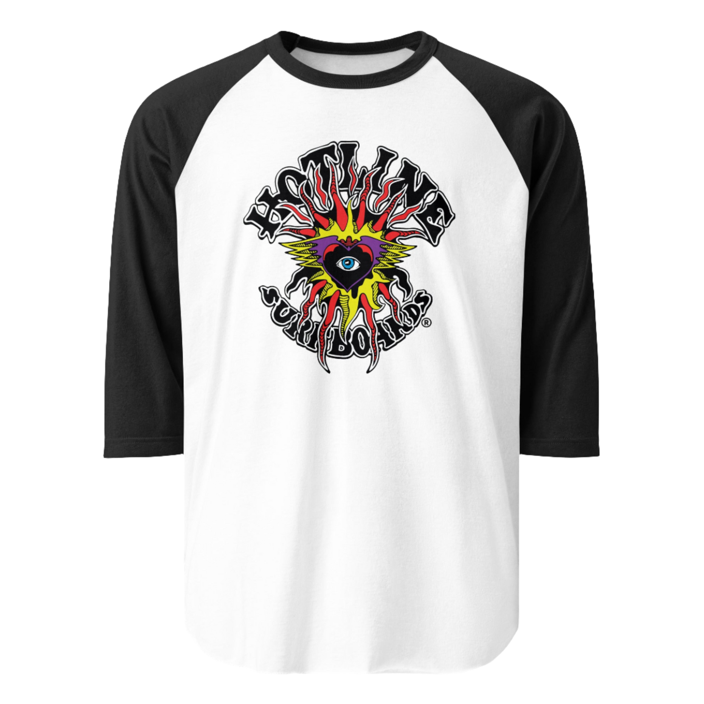 Flaming Eye raglan tee