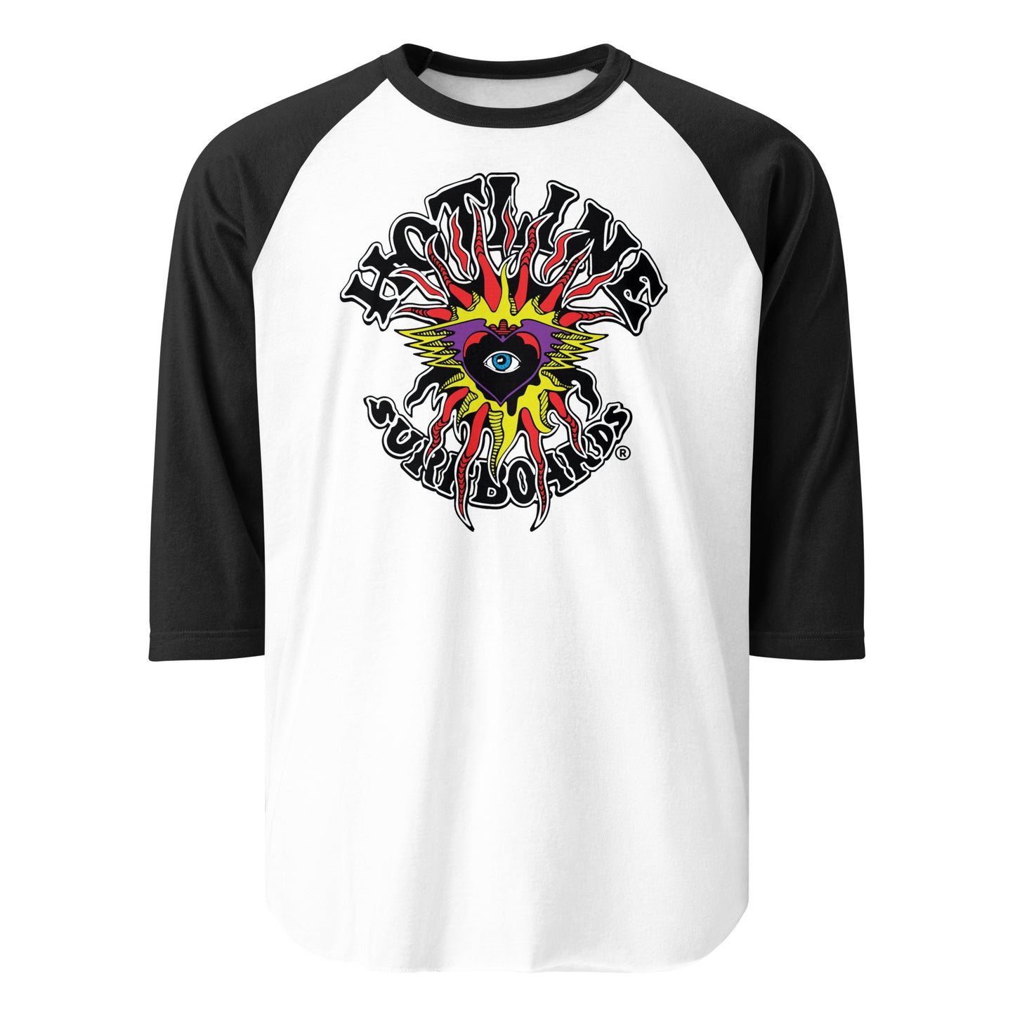 Flaming Eye raglan tee