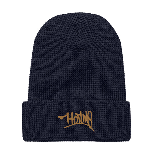 Tag waffle beanie