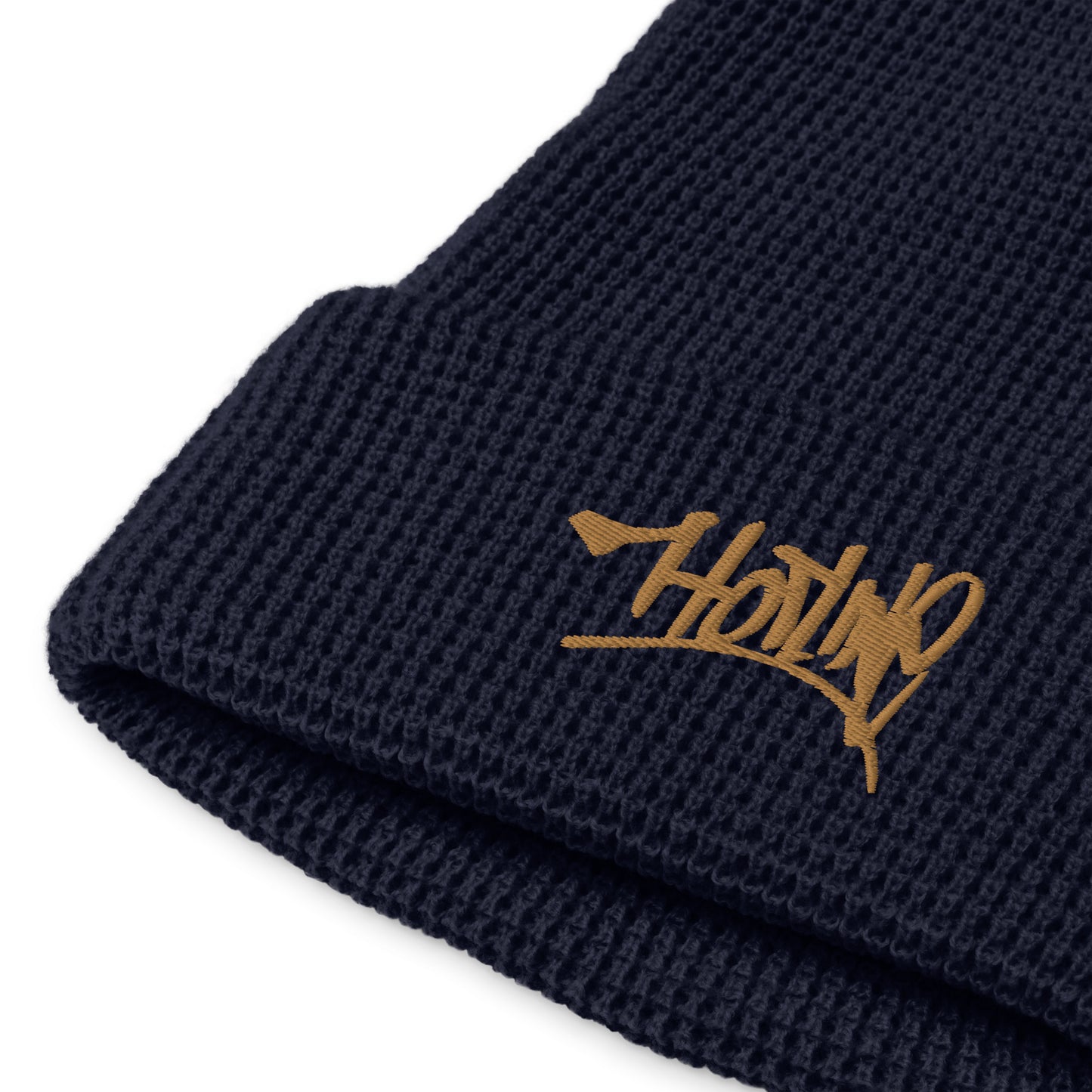 Tag waffle beanie